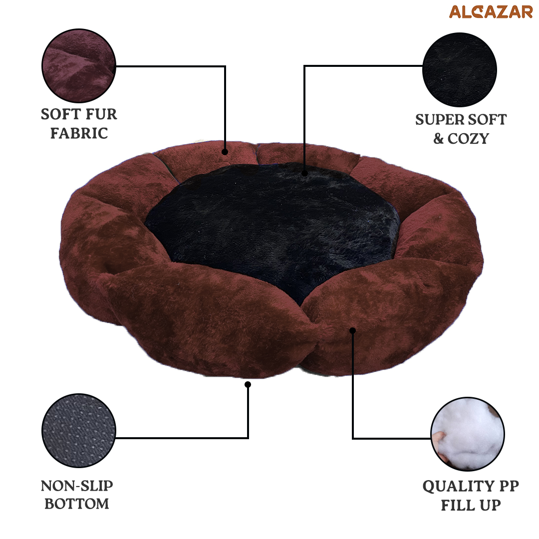 Dog Brown Black Bed