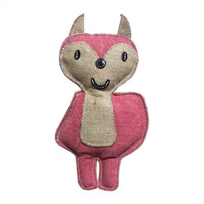 ALCAZAR Pet Jute Rope Toy Flap Wings Bat | Durable Natural Chew & Tug Toy | Interactive Toy for All Breeds